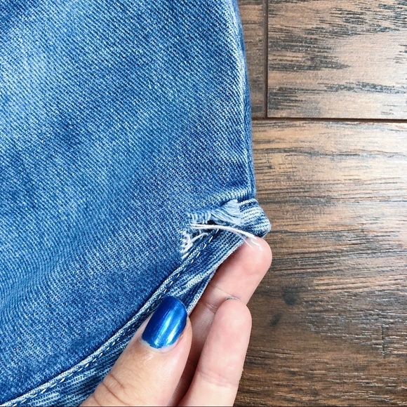 vintage • 70s high waisted denim shorts mini booty super high rise 1970s retro - Picture 6 of 8